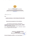 Scrisoare de la INALTA CURTE DE CASATIE SI JUSTITIE